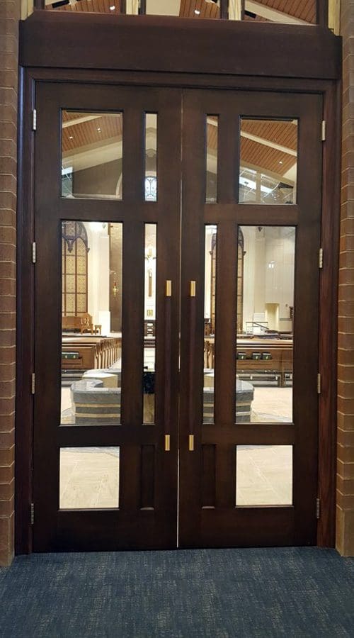 church double doors