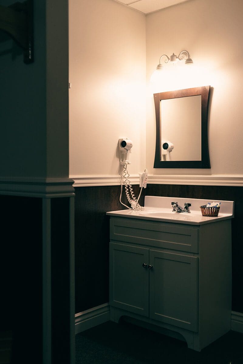 bathroom mirror