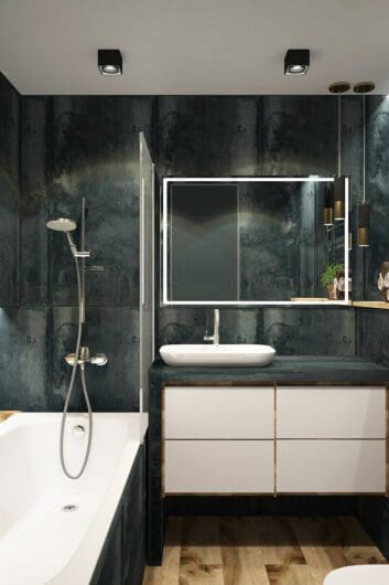 beautiful bathroom with new mirror and shower enclosure beautiful bathroom with new mirror and shower enclosure