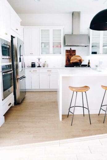 beautiful white kitchen cabinets