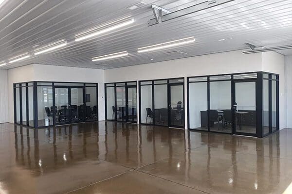 private offices for staff and sales Reeder Trausch Marina